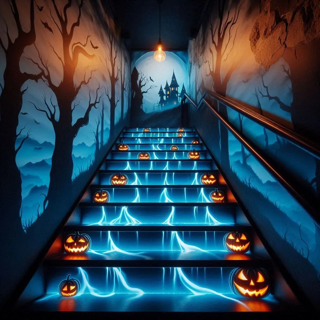 Transform Your Home with Spooky Elegance: Halloween Stairs to Elevate Your Décor