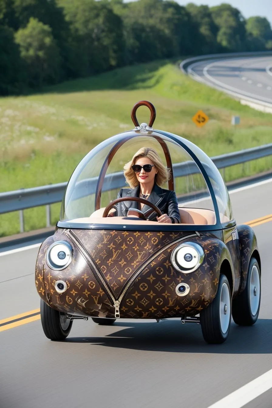 The Design and Innovation Behind the LV Handbag Shaped Car