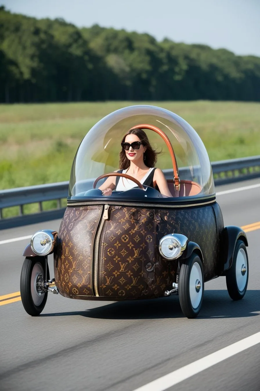 The Design and Innovation Behind the LV Handbag Shaped Car