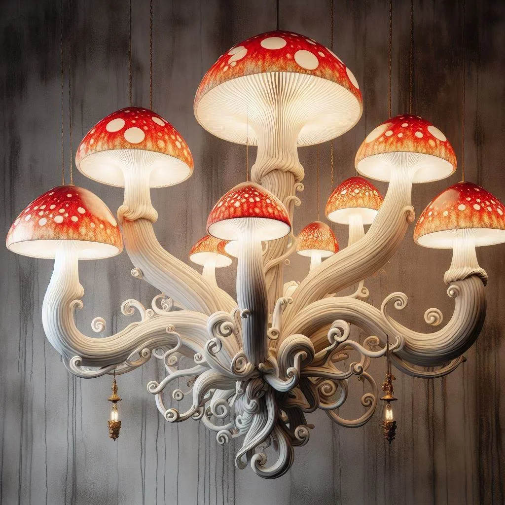 Bring Nature Indoors: Transform Your Home with a Magical Mushroom Chandelier