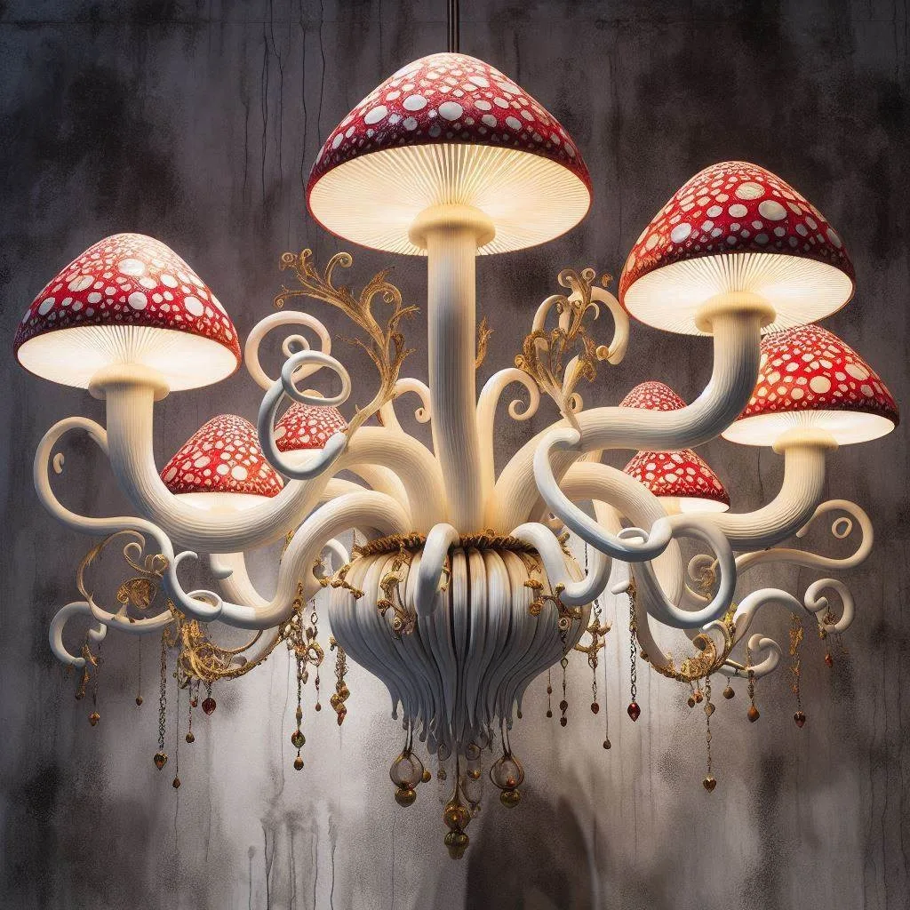 Bring Nature Indoors: Transform Your Home with a Magical Mushroom Chandelier