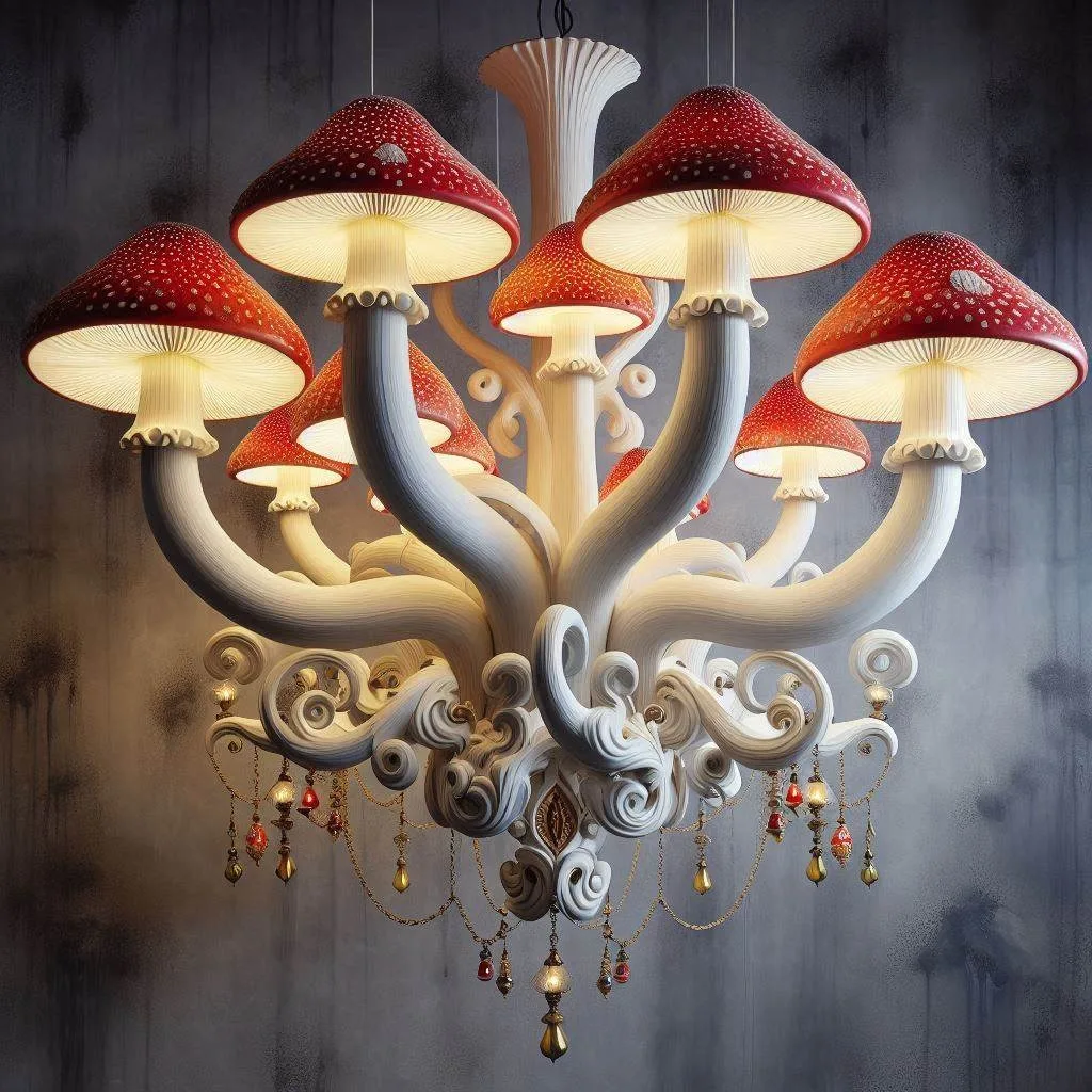 Bring Nature Indoors: Transform Your Home with a Magical Mushroom Chandelier