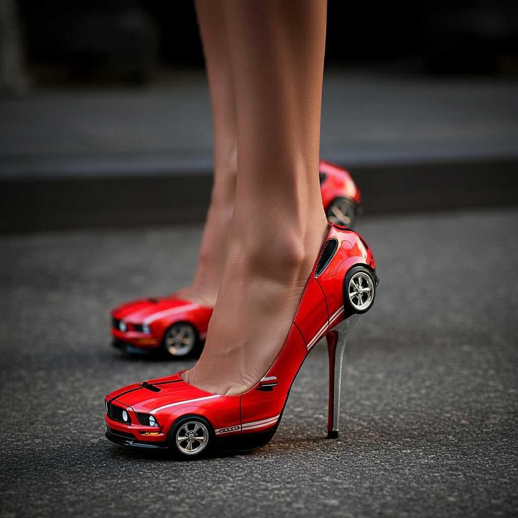 Mustang Inspired High Heels: The Intersection of Iconic Automotive Design and Bold Fashion