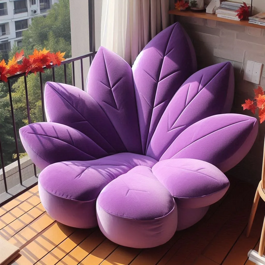 Relax in Style: The Purple Autumn Leaf Lounger for Ultimate Comfort