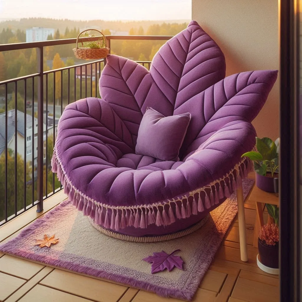 Relax in Style: The Purple Autumn Leaf Lounger for Ultimate Comfort