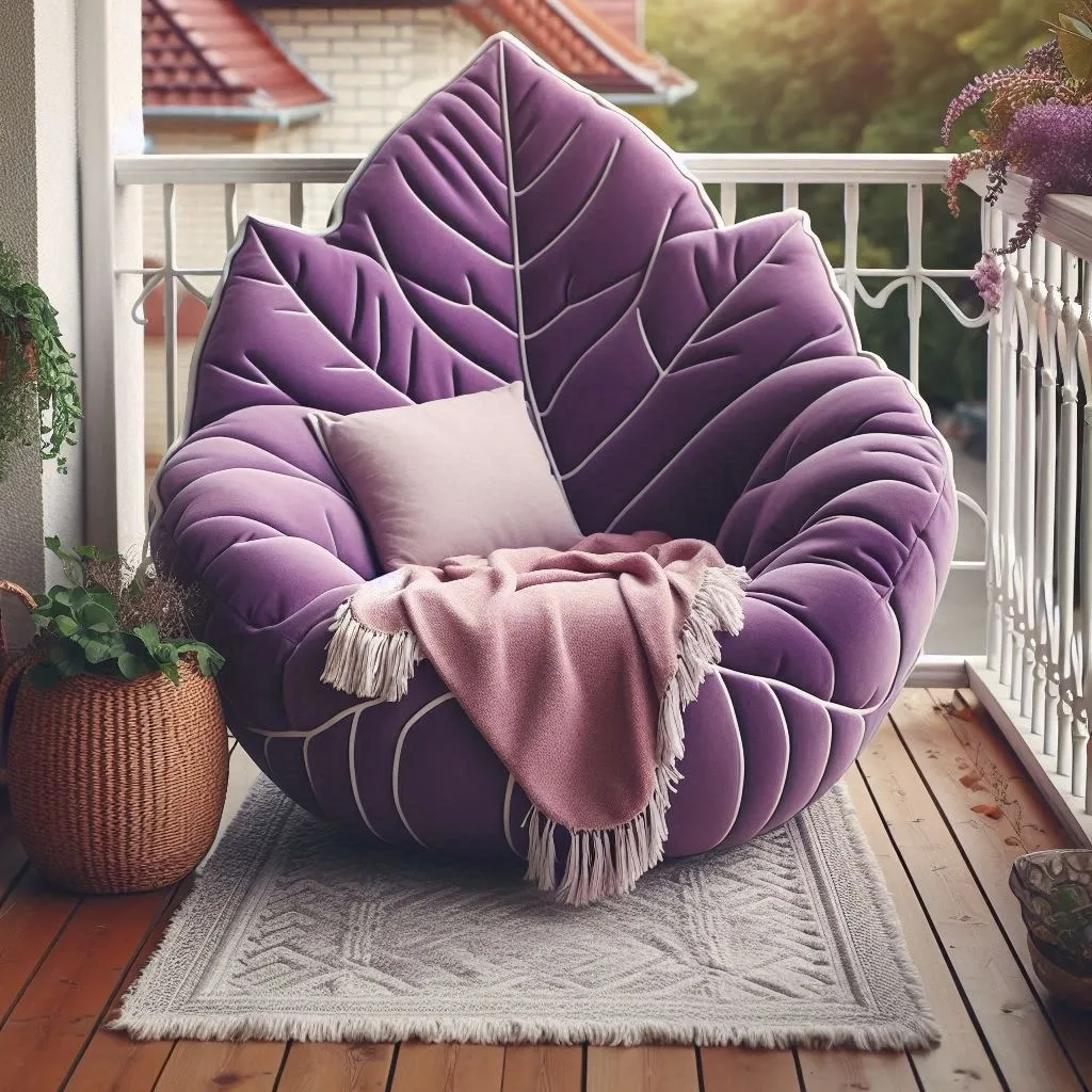 Relax in Style: The Purple Autumn Leaf Lounger for Ultimate Comfort