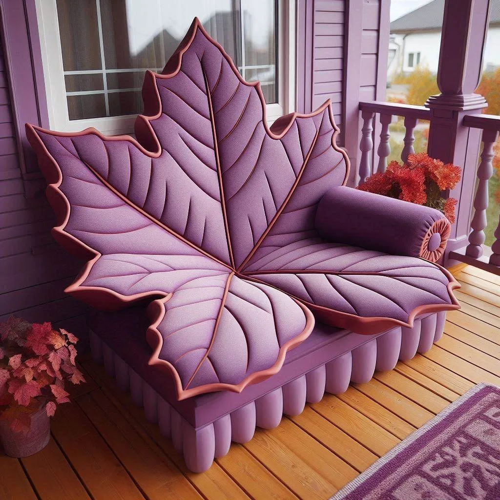 Relax in Style: The Purple Autumn Leaf Lounger for Ultimate Comfort