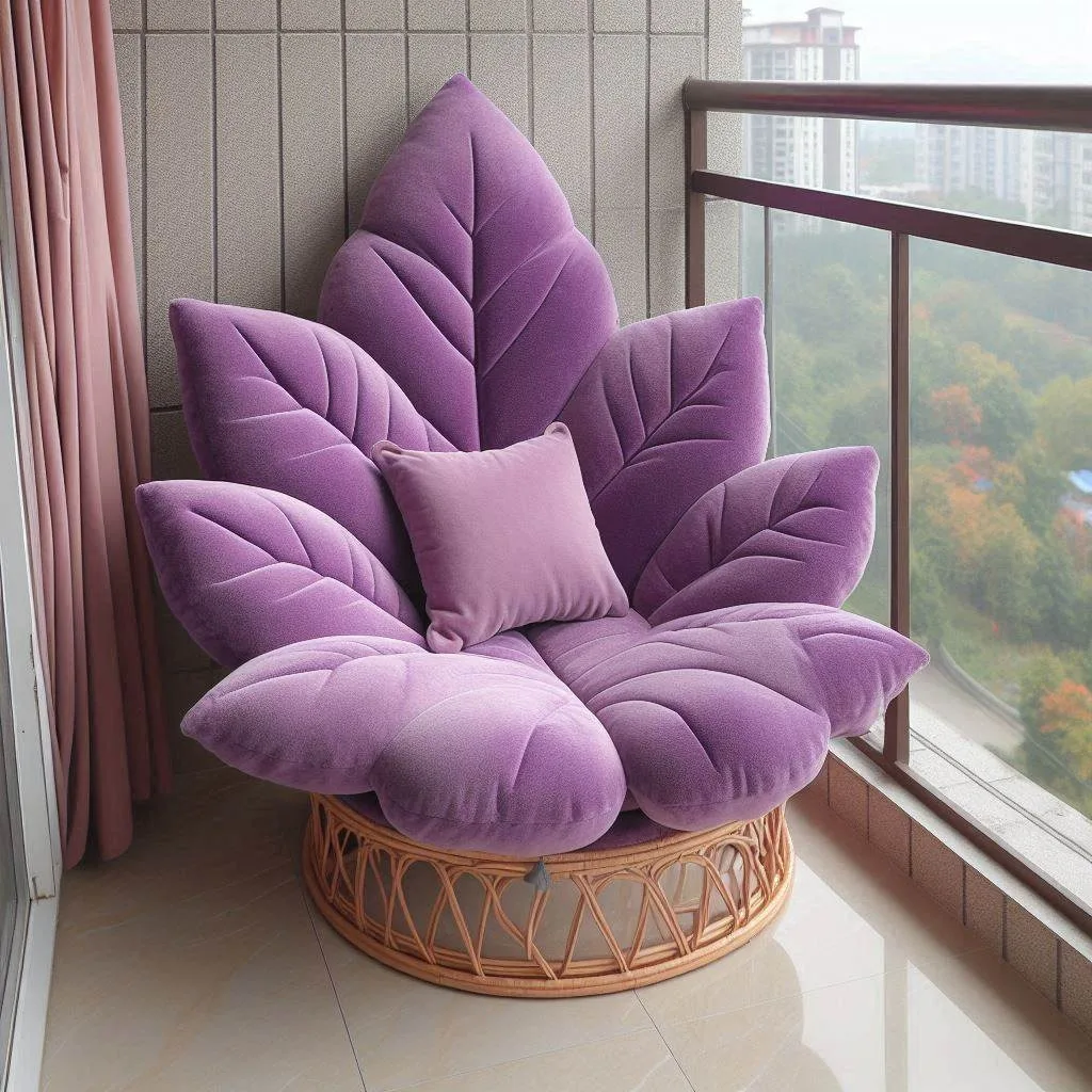 Relax in Style: The Purple Autumn Leaf Lounger for Ultimate Comfort