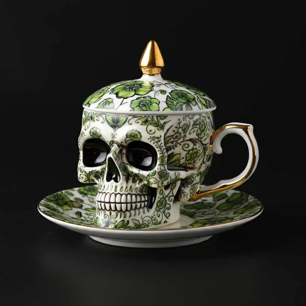 Embrace Dark Elegance: The Allure of Skull Shaped Teacups for Your Collection