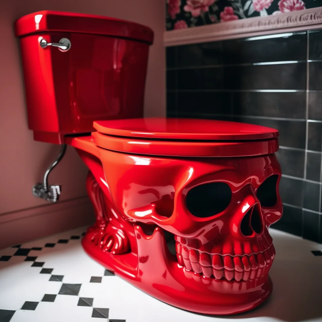 Skull Toilets: Where Gothic Art Meets Bathroom Functionality