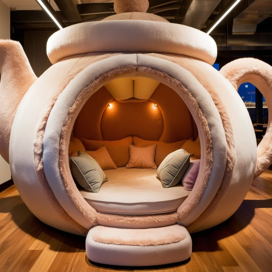 Teapot Lounging Pods: Where Classic Charm Meets Modern Comfort for the Perfect Retreat