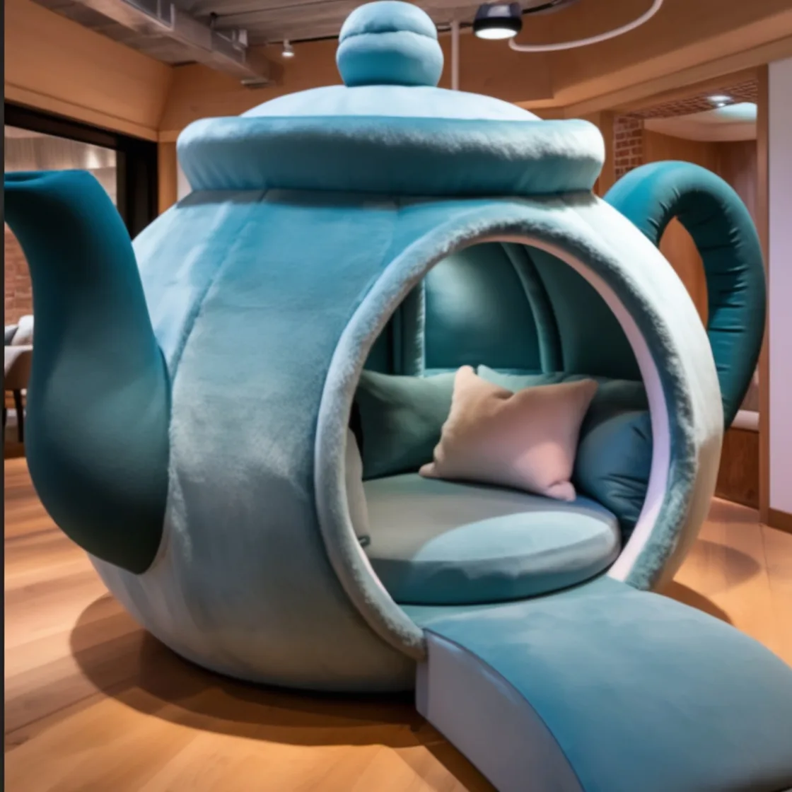 Teapot Lounging Pods: Where Classic Charm Meets Modern Comfort for the Perfect Retreat