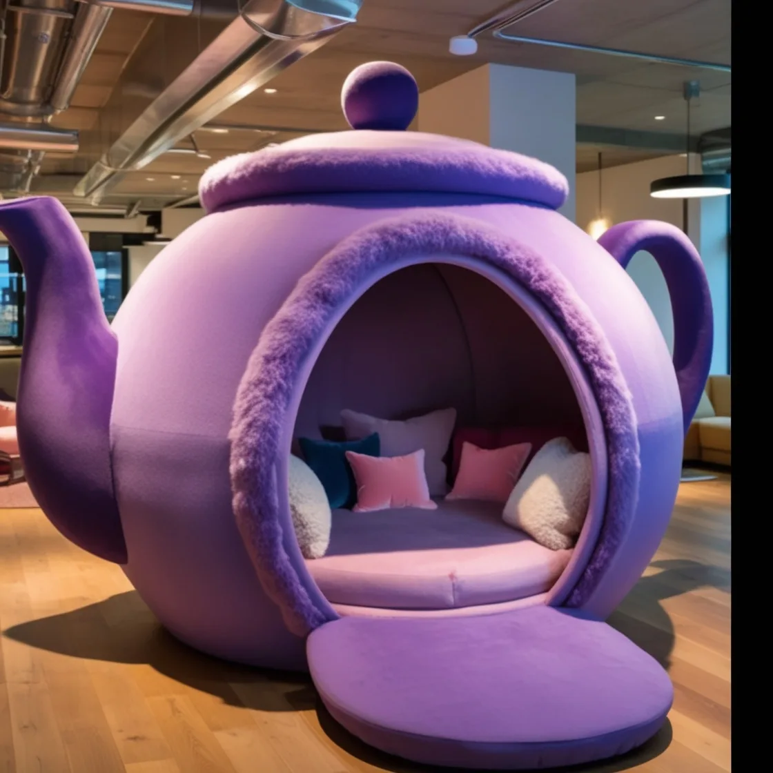 Teapot Lounging Pods: Where Classic Charm Meets Modern Comfort for the Perfect Retreat