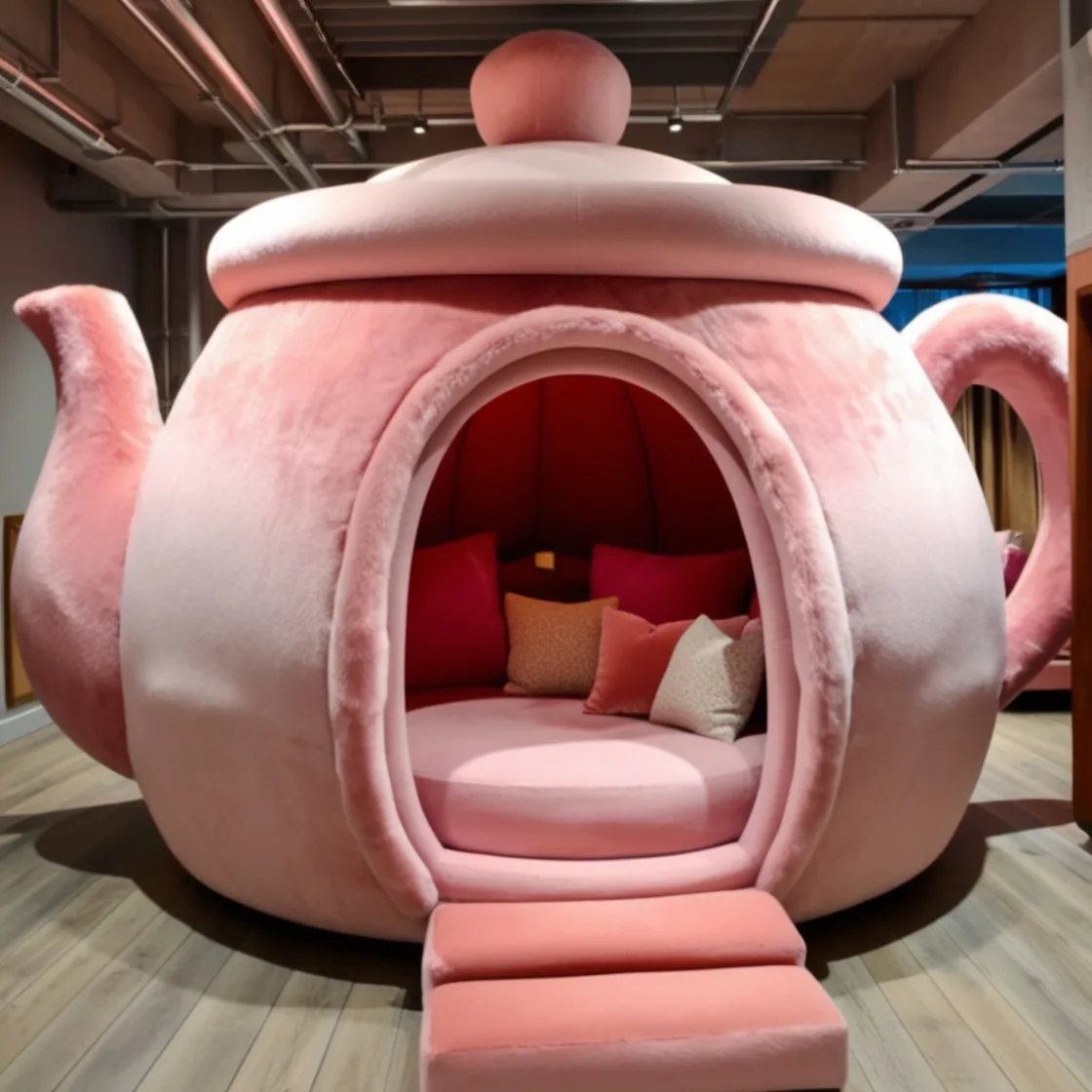 Teapot Lounging Pods: Where Classic Charm Meets Modern Comfort for the Perfect Retreat