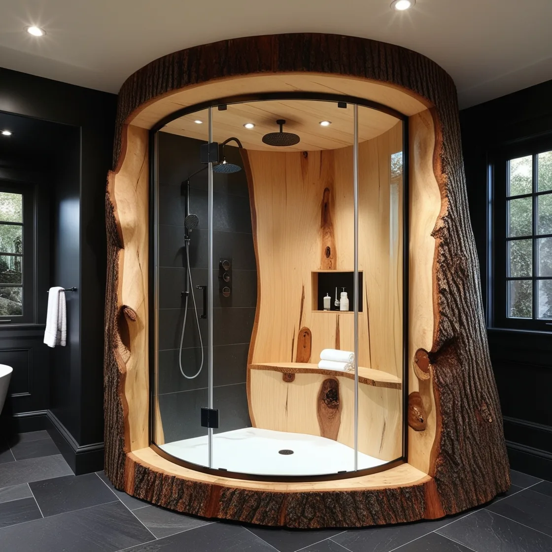 Embrace Nature: Refresh and Rejuvenate with Tree Trunk Showers