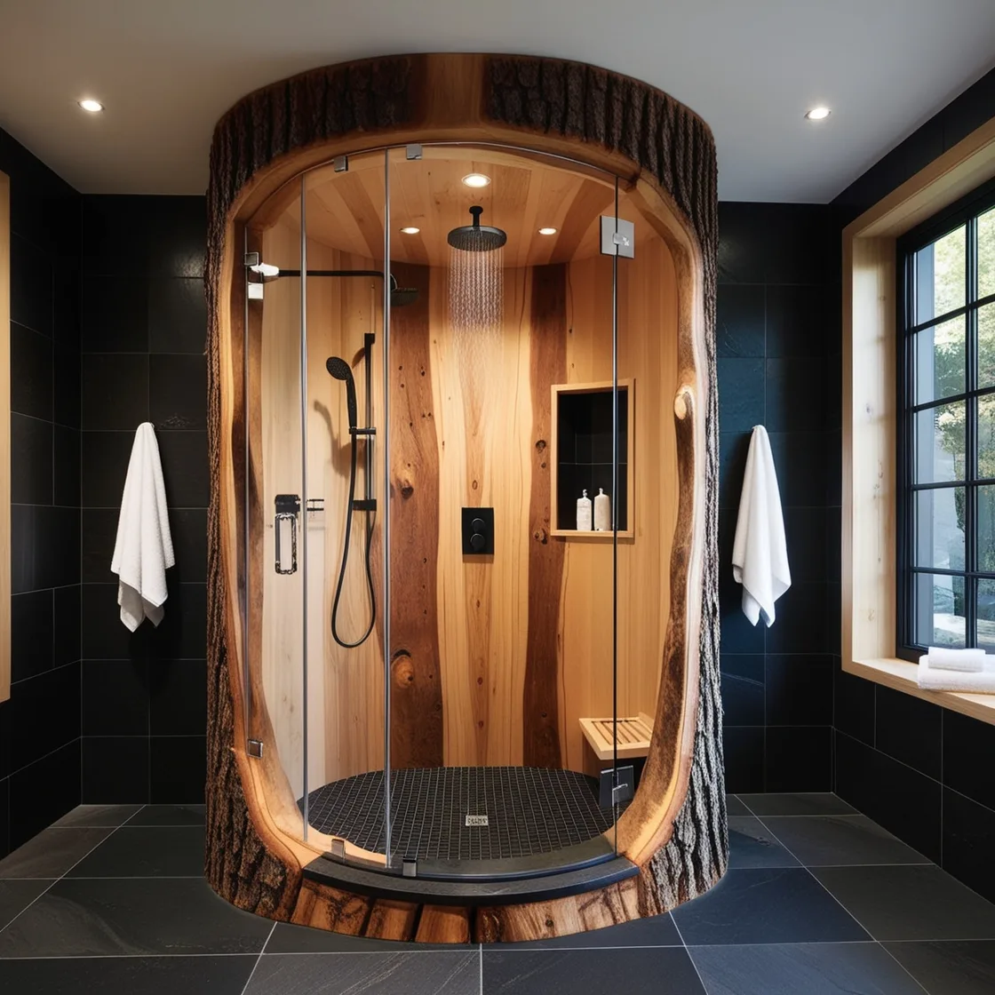 Embrace Nature: Refresh and Rejuvenate with Tree Trunk Showers