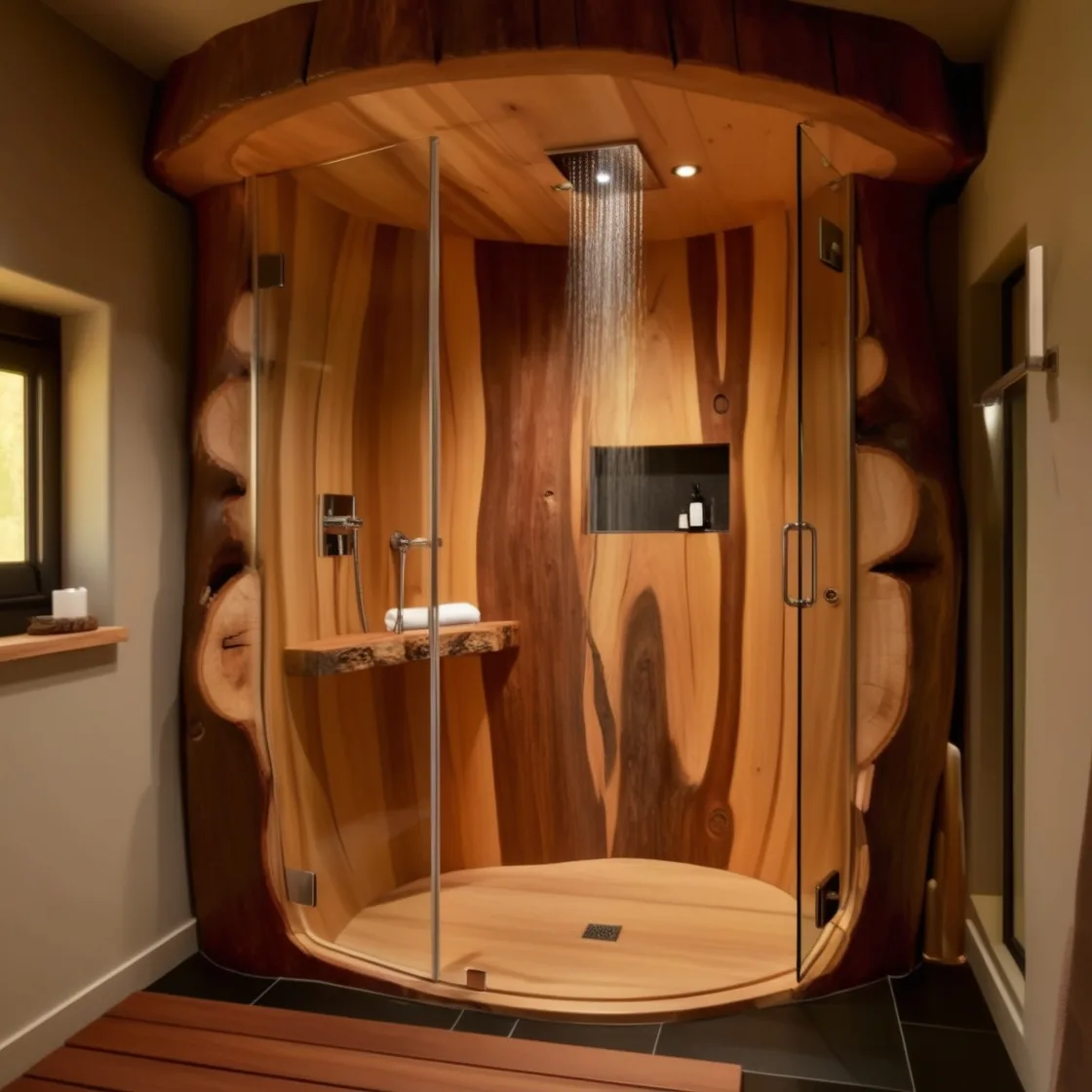 Embrace Nature: Refresh and Rejuvenate with Tree Trunk Showers