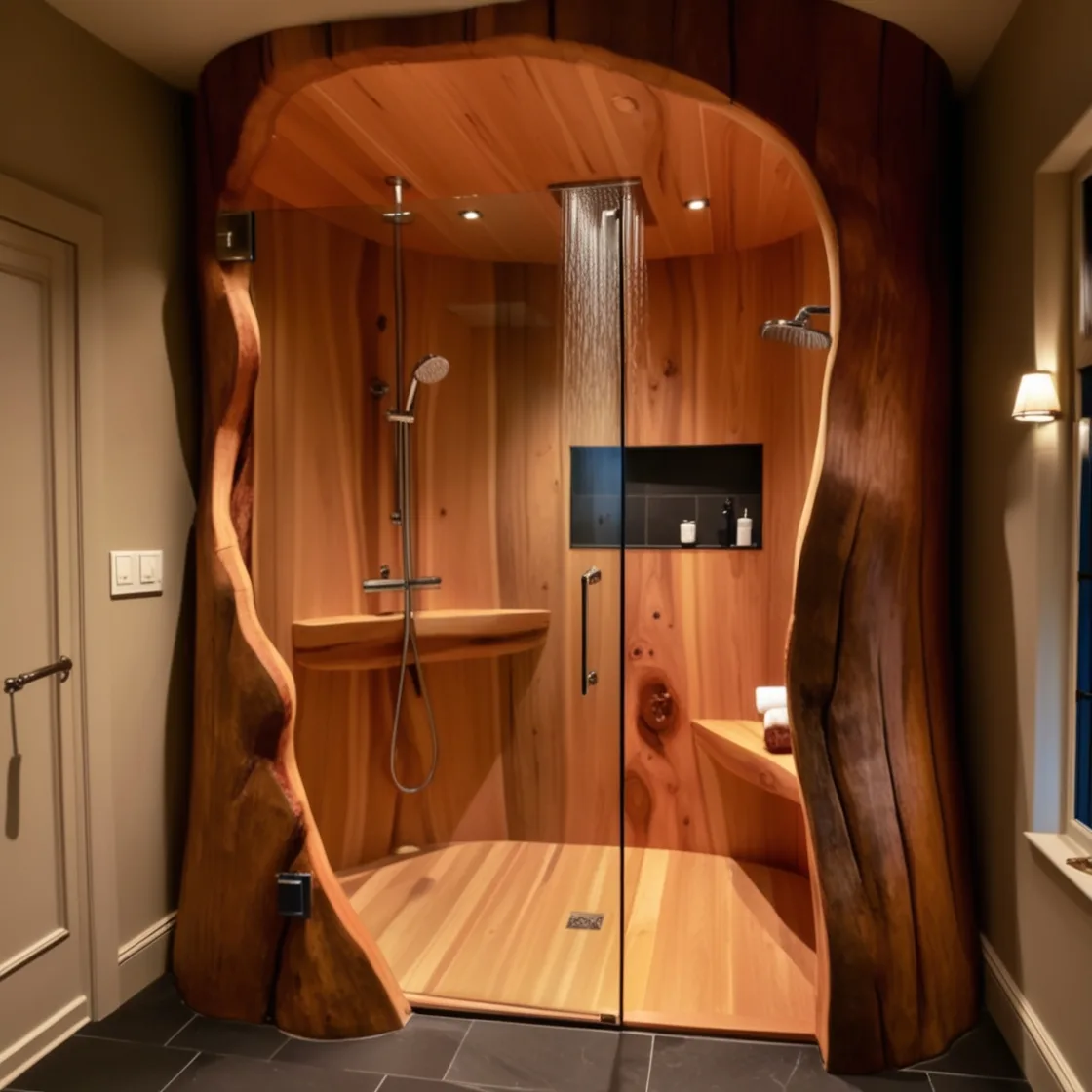 Embrace Nature: Refresh and Rejuvenate with Tree Trunk Showers