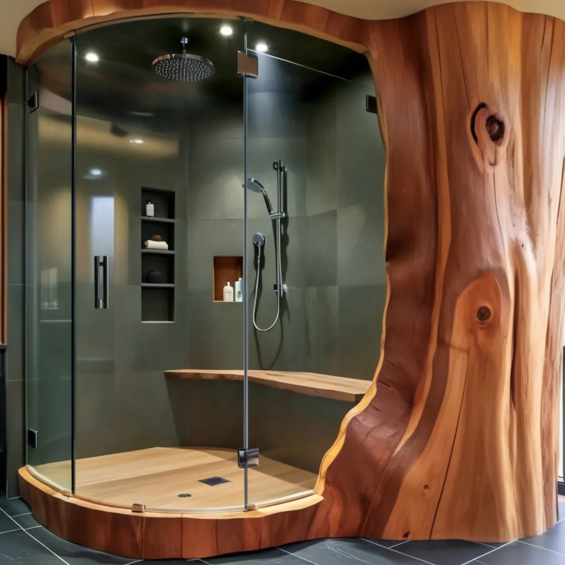 Embrace Nature: Refresh and Rejuvenate with Tree Trunk Showers