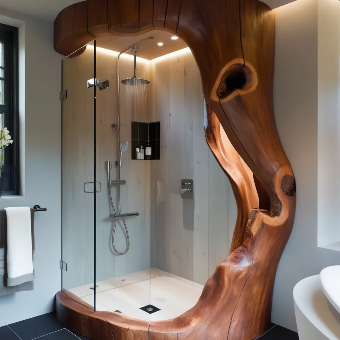 Embrace Nature: Refresh and Rejuvenate with Tree Trunk Showers