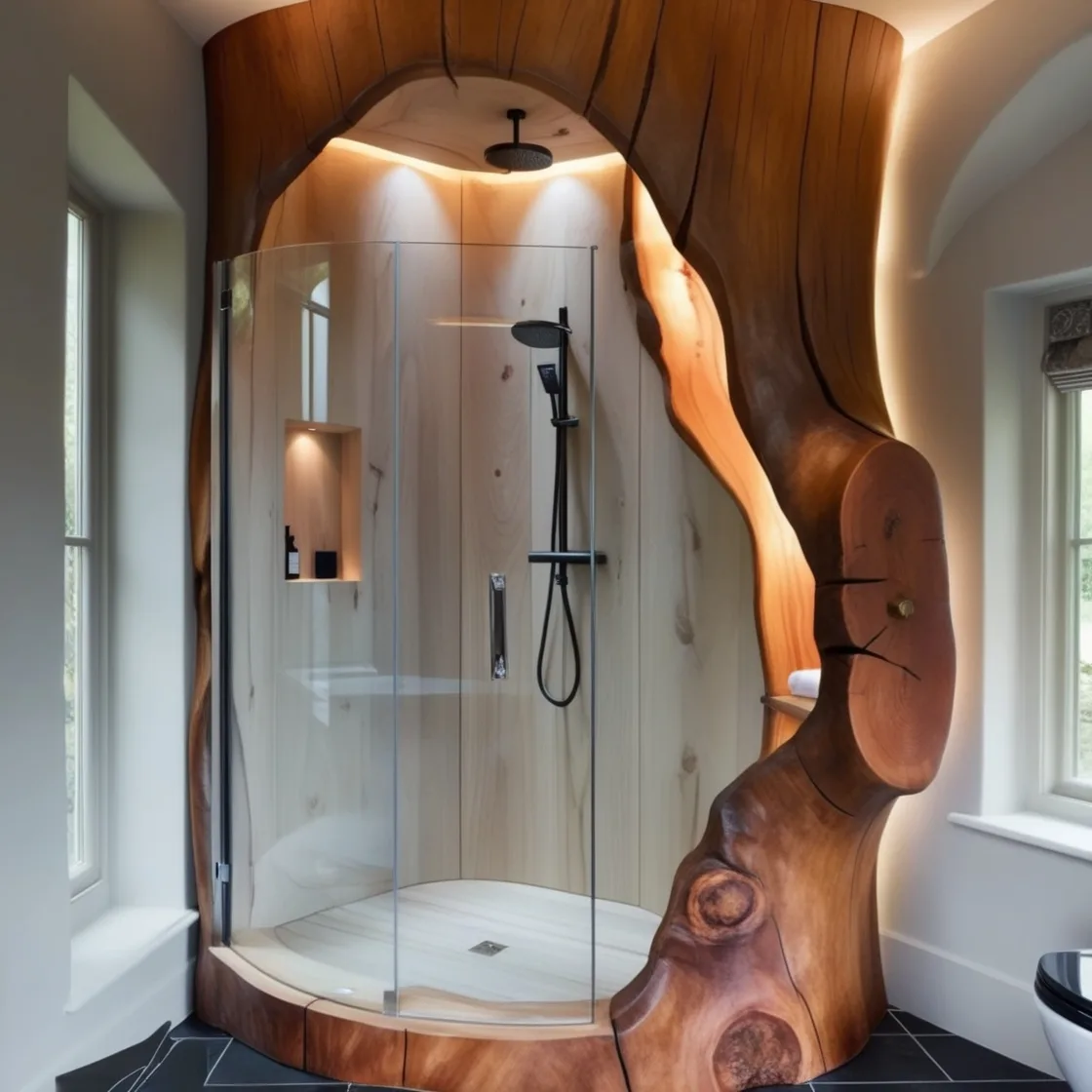 Embrace Nature: Refresh and Rejuvenate with Tree Trunk Showers