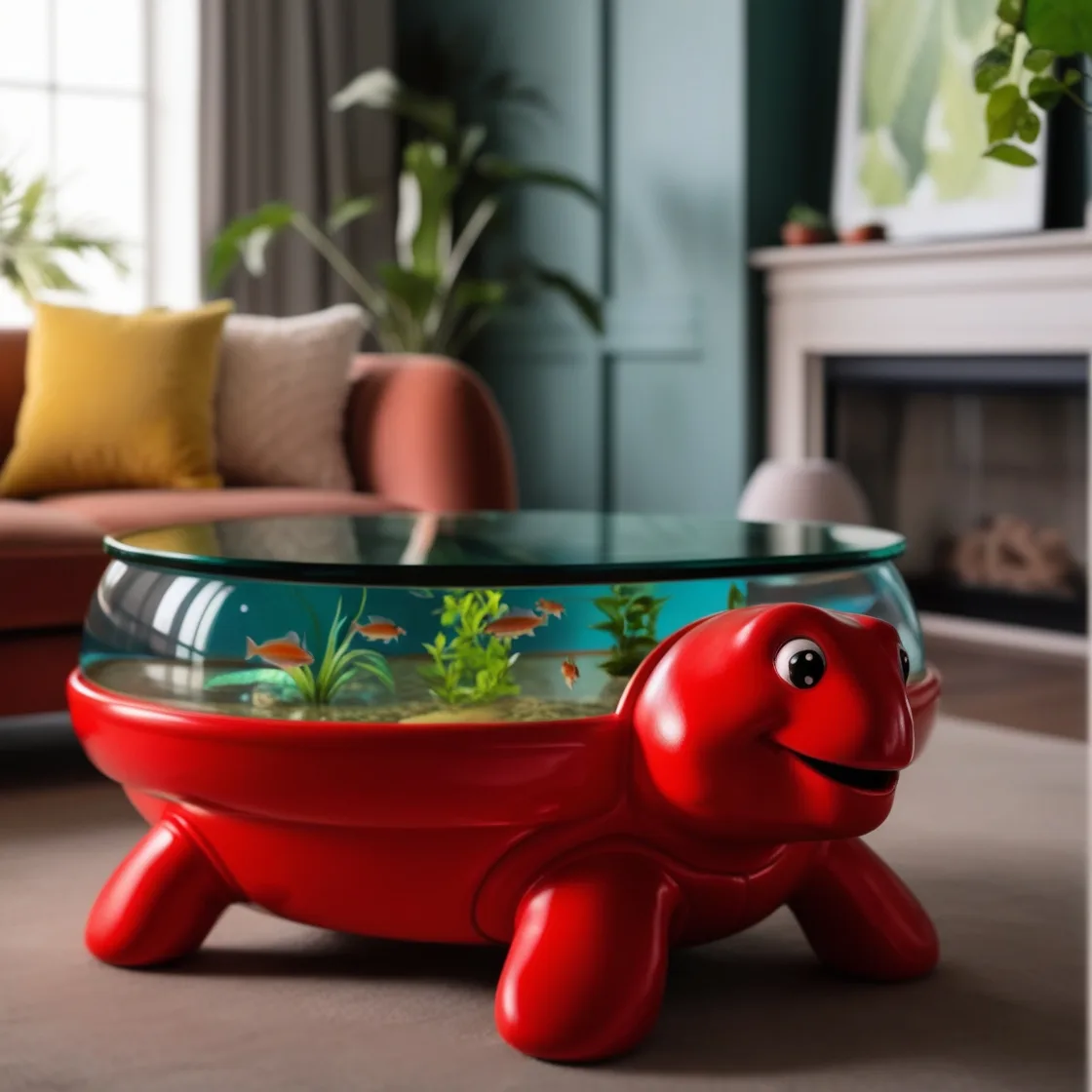 Turtle Aquarium Tables: A Stunning Fusion of Nature and Home Decor