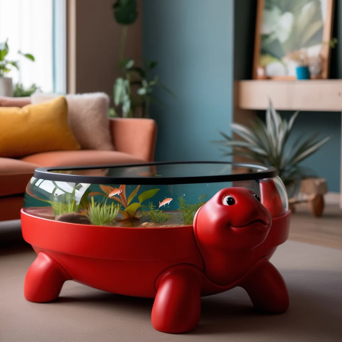 Turtle Aquarium Tables: A Stunning Fusion of Nature and Home Decor