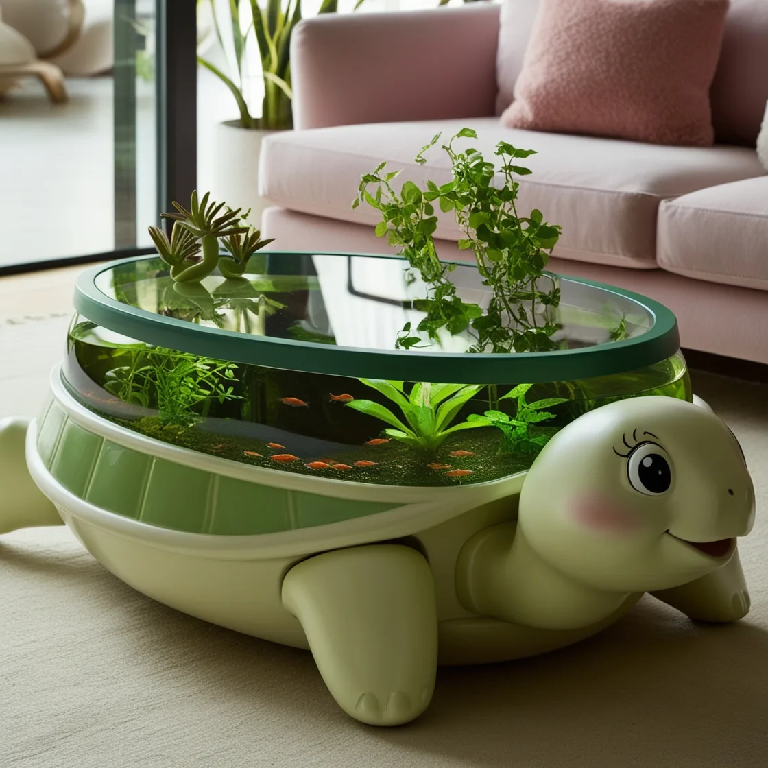 Turtle Aquarium Tables: A Stunning Fusion of Nature and Home Decor