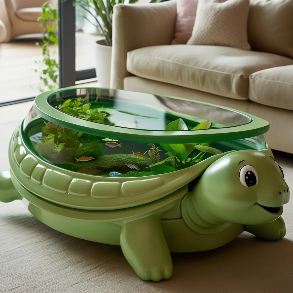 Turtle Aquarium Tables: A Stunning Fusion of Nature and Home Decor