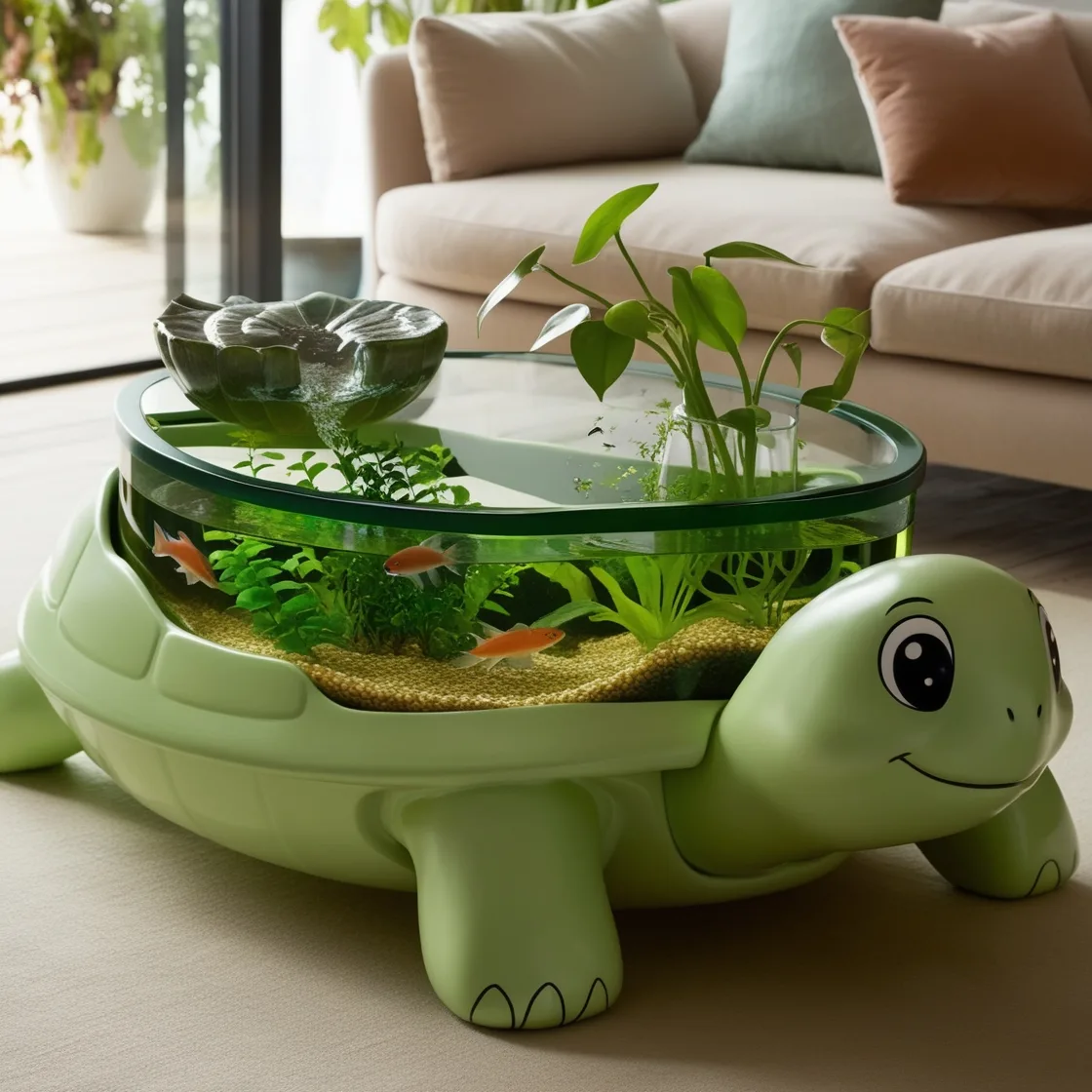 Turtle Aquarium Tables: A Stunning Fusion of Nature and Home Decor