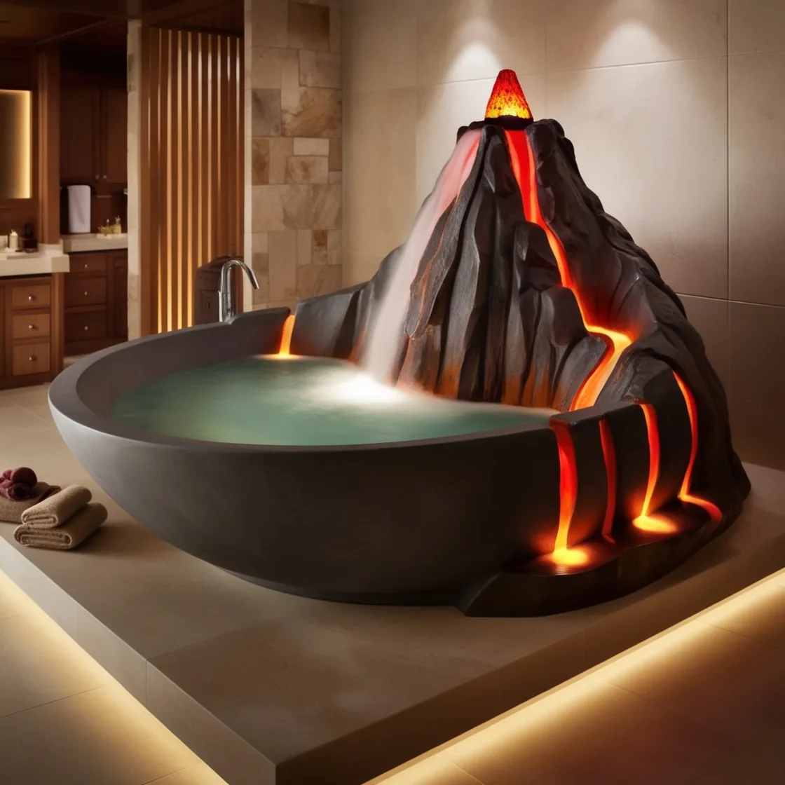 Transform Your Bathing Ritual with the Unique Charm of Volcano Bathtubs