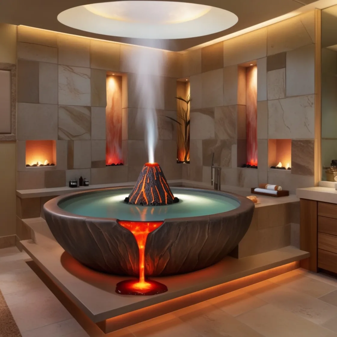 Transform Your Bathing Ritual with the Unique Charm of Volcano Bathtubs