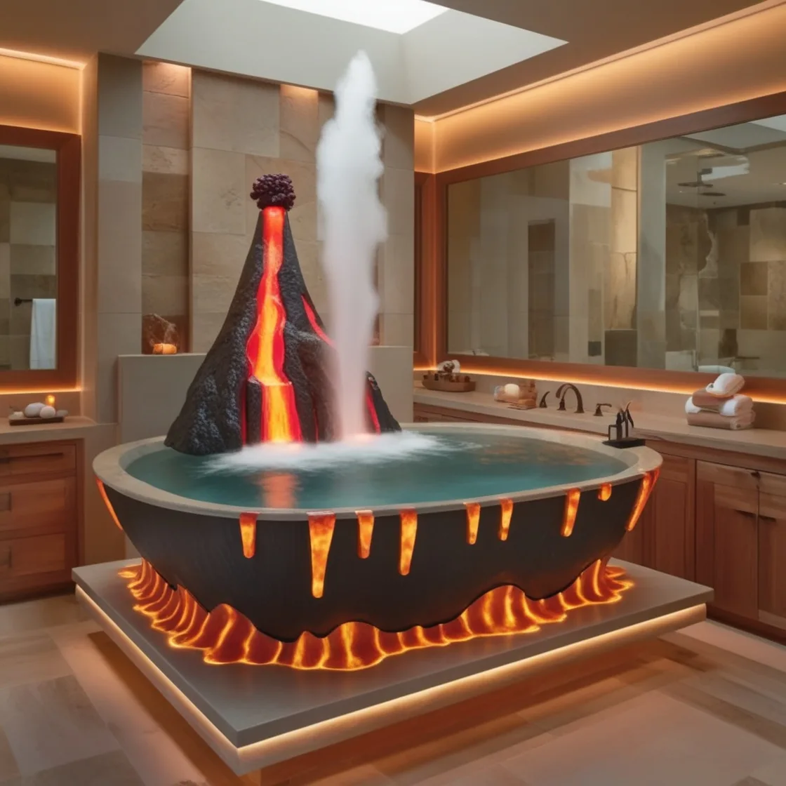 Transform Your Bathing Ritual with the Unique Charm of Volcano Bathtubs