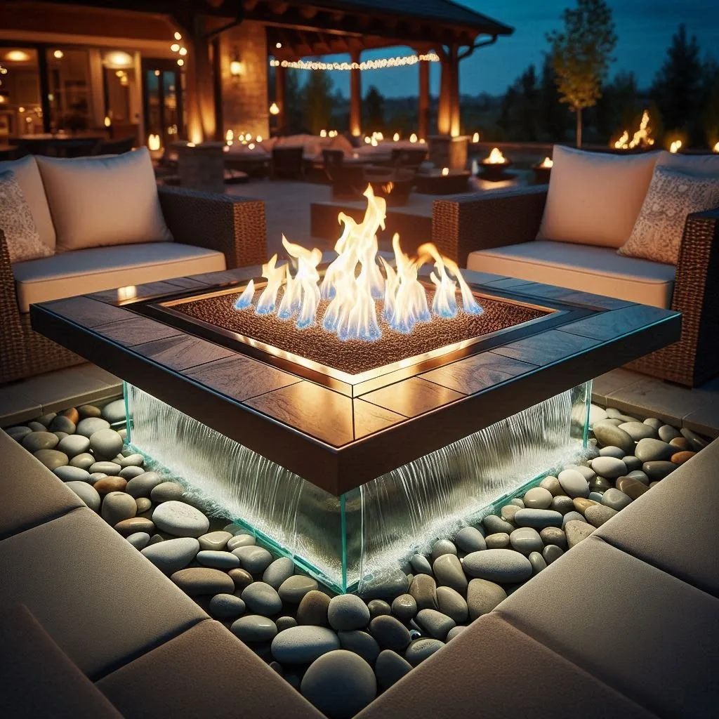 The Ultimate Patio Upgrade: Waterfall Fire Tables for a Captivating Atmosphere