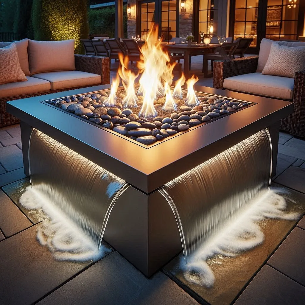 The Ultimate Patio Upgrade: Waterfall Fire Tables for a Captivating Atmosphere