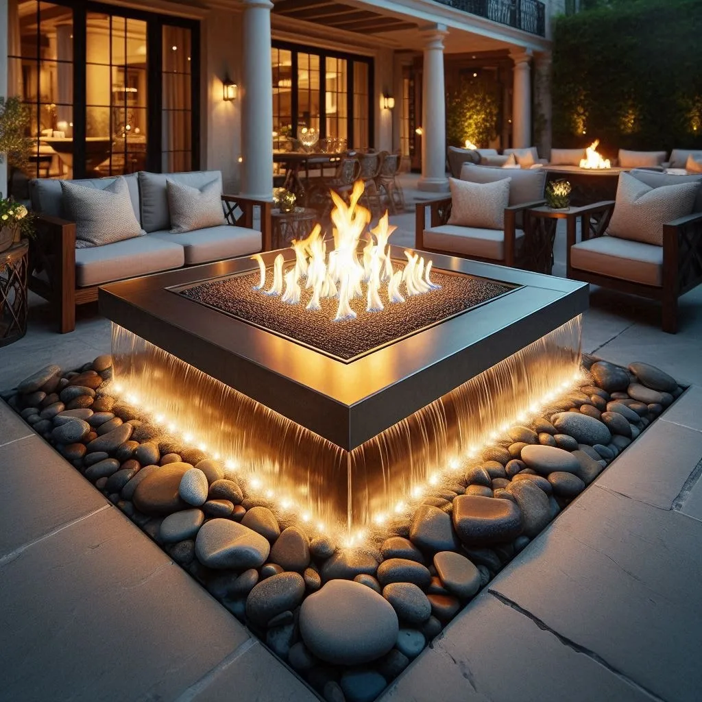 The Ultimate Patio Upgrade: Waterfall Fire Tables for a Captivating Atmosphere