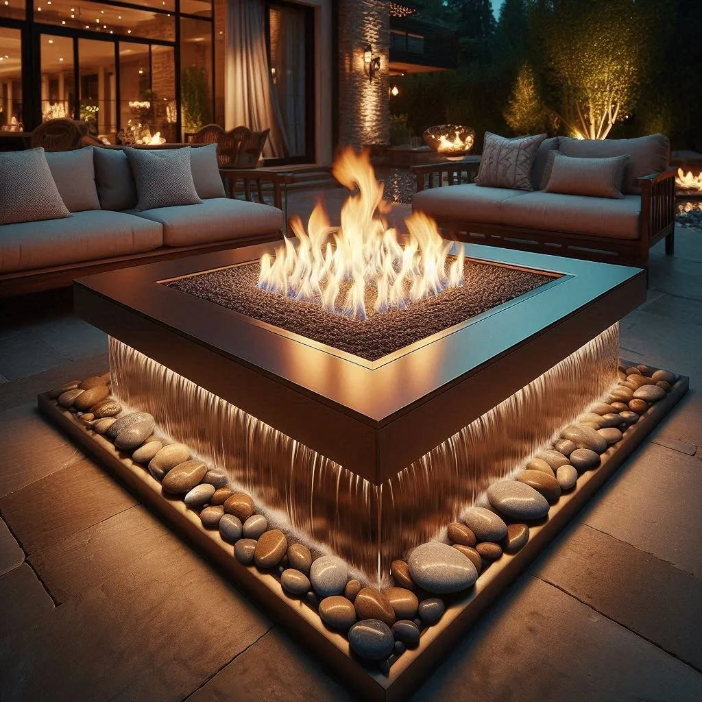 The Ultimate Patio Upgrade: Waterfall Fire Tables for a Captivating Atmosphere