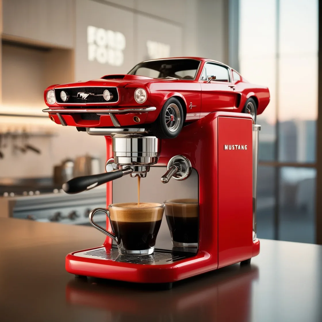 Mustang Inspired Coffee Maker: A Bold Brew for True Car Lovers