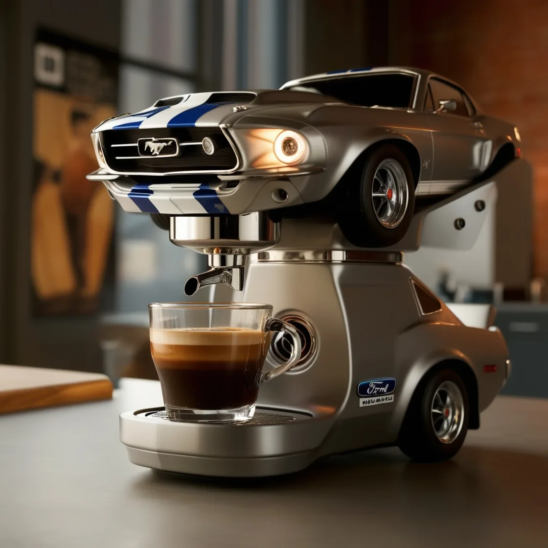 Mustang Inspired Coffee Maker: A Bold Brew for True Car Lovers