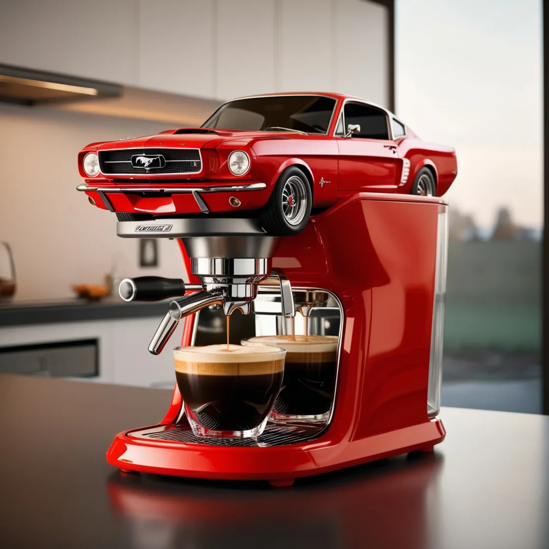 Mustang Inspired Coffee Maker: A Bold Brew for True Car Lovers