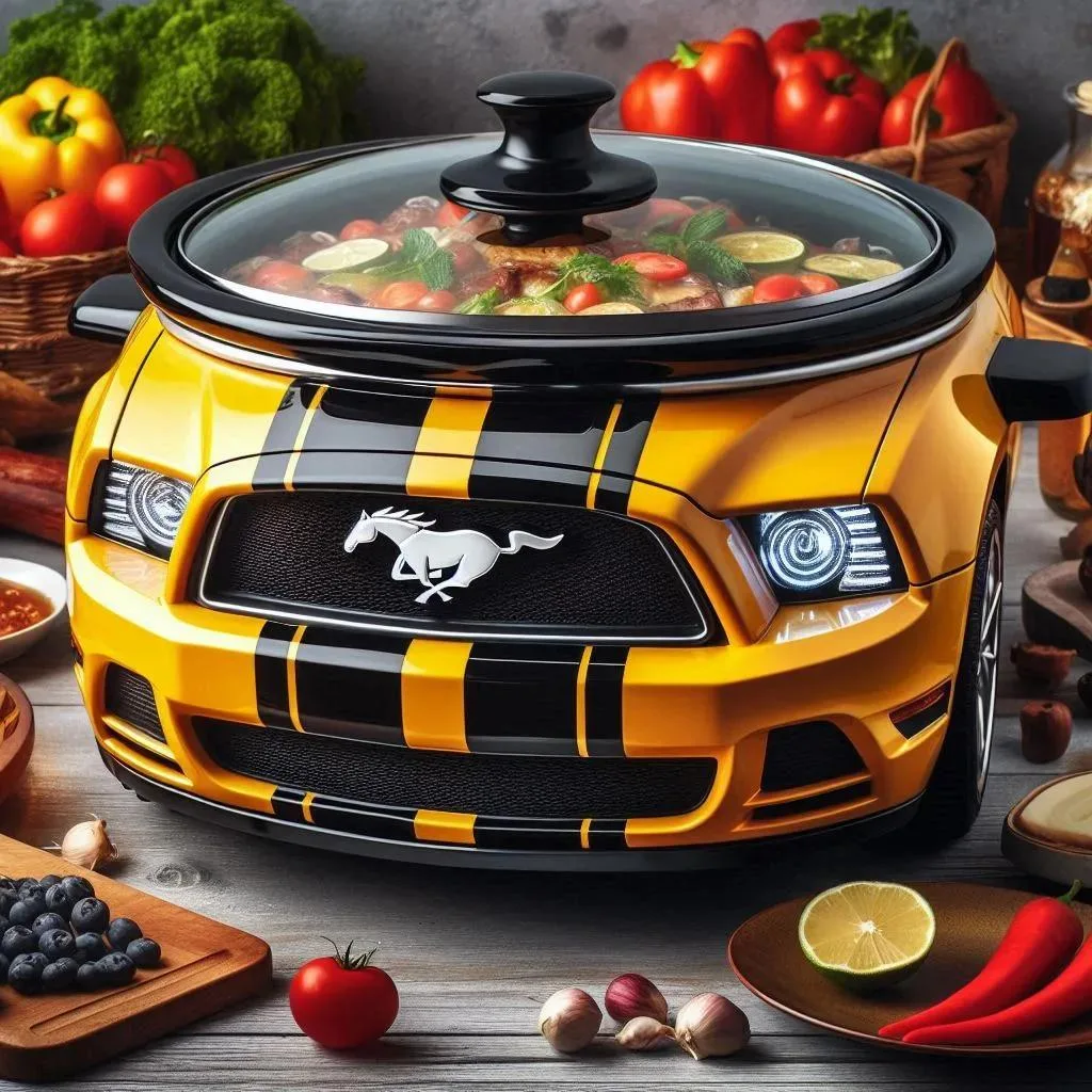 Cook with Muscle: The Mustang Slow Cooker for Bold, Flavorful Meals