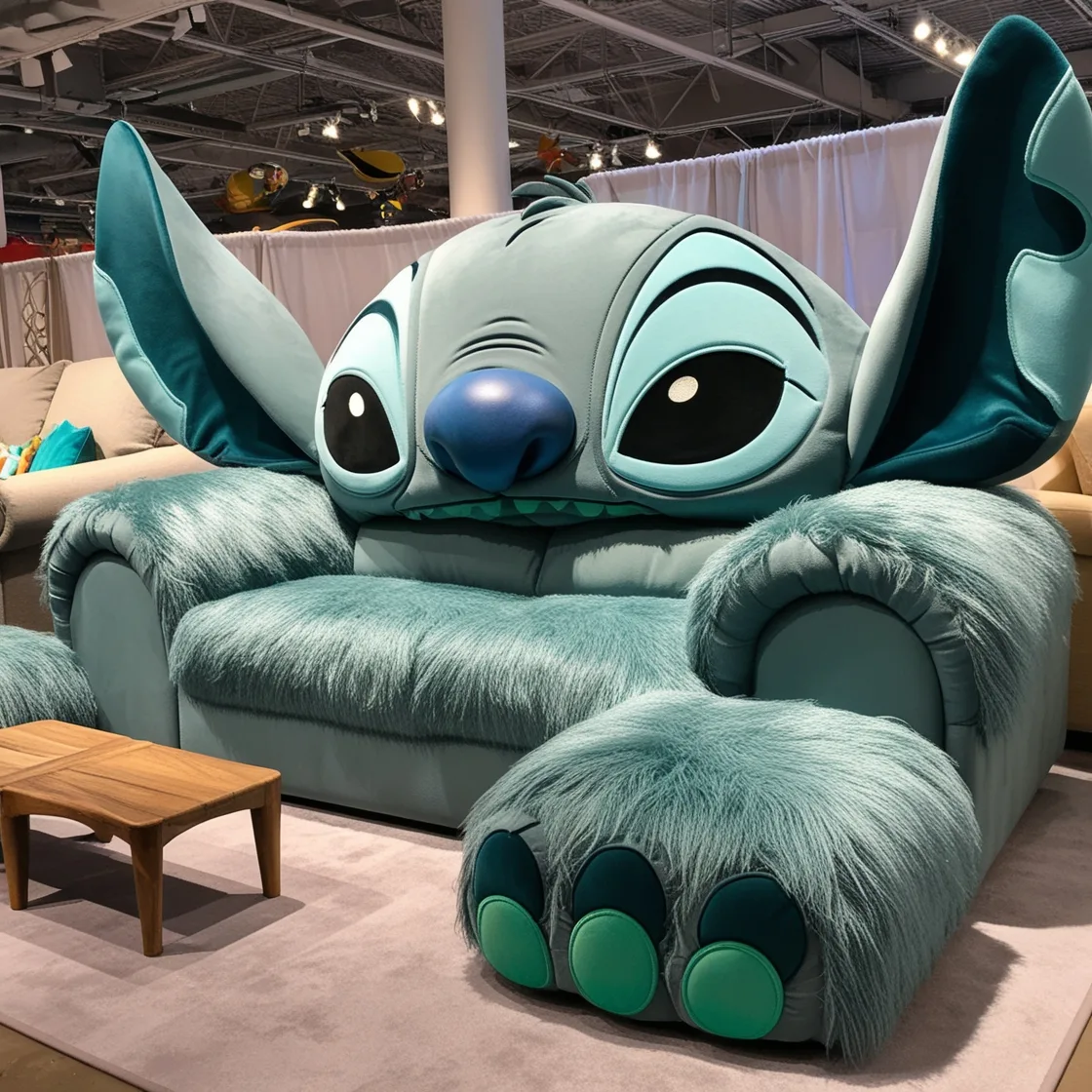 Add a Touch of Whimsy to Your Home with a Giant Stitch Shaped Couch