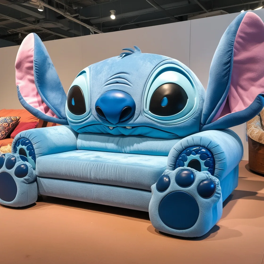 Add a Touch of Whimsy to Your Home with a Giant Stitch Shaped Couch