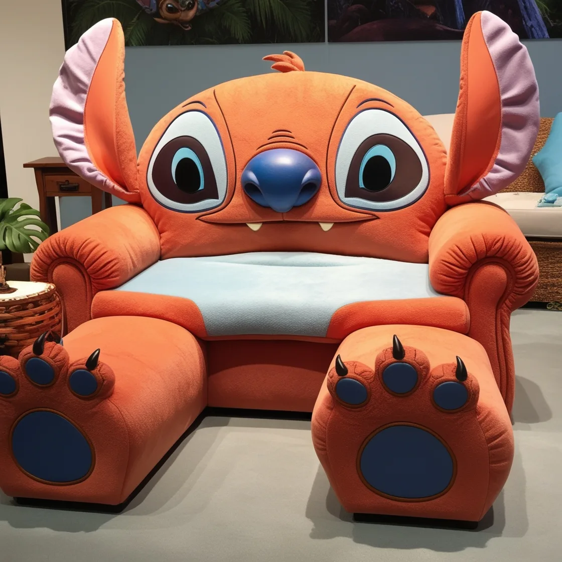 Add a Touch of Whimsy to Your Home with a Giant Stitch Shaped Couch