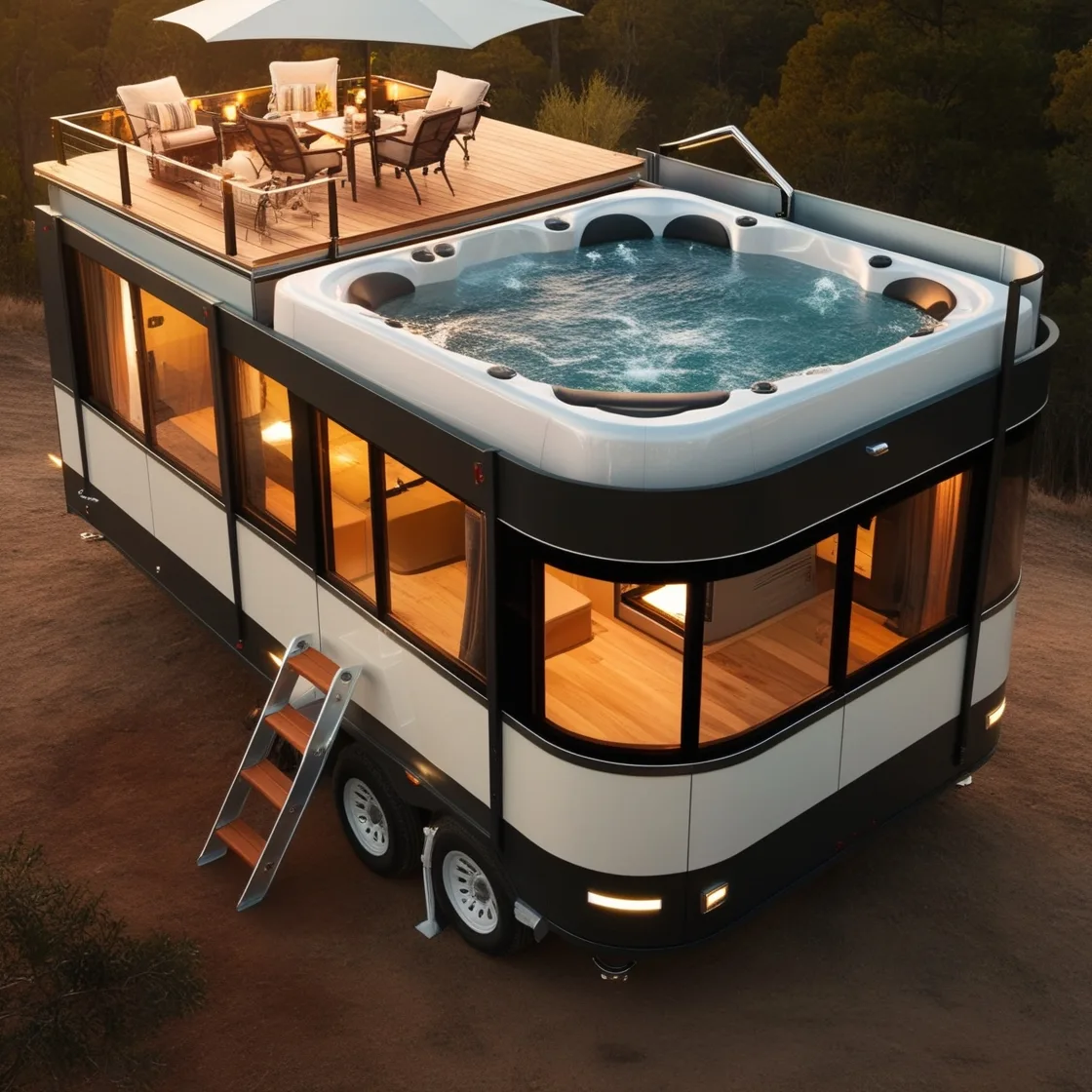 Hot Tub Camper: Where Comfort Meets the Great Outdoors