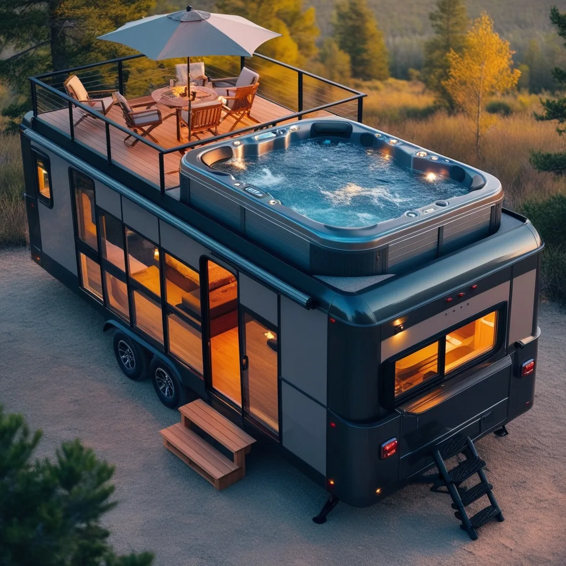 Hot Tub Camper: Where Comfort Meets the Great Outdoors