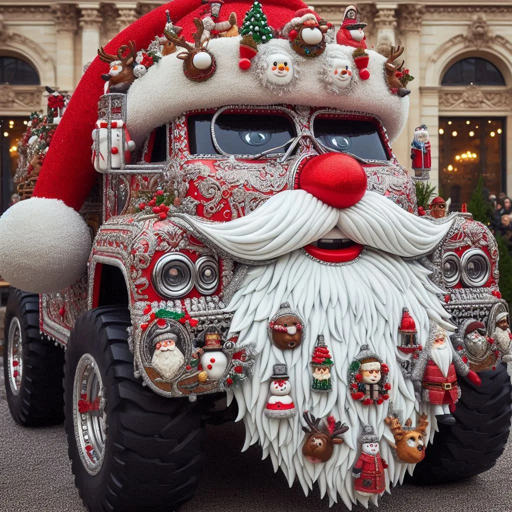 Drive Like Santa: The Festive Charm of a Santa Claus-Inspired Car