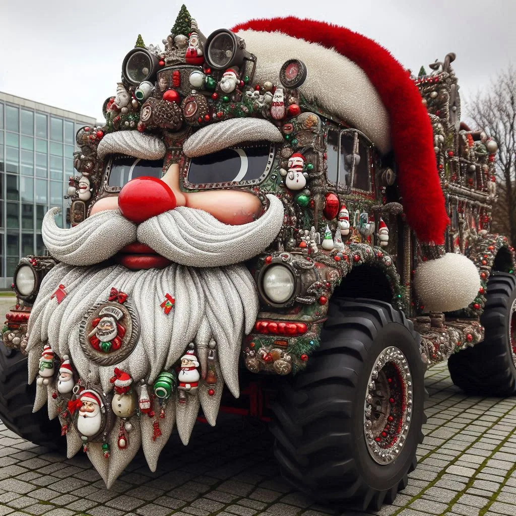 Drive Like Santa: The Festive Charm of a Santa Claus-Inspired Car