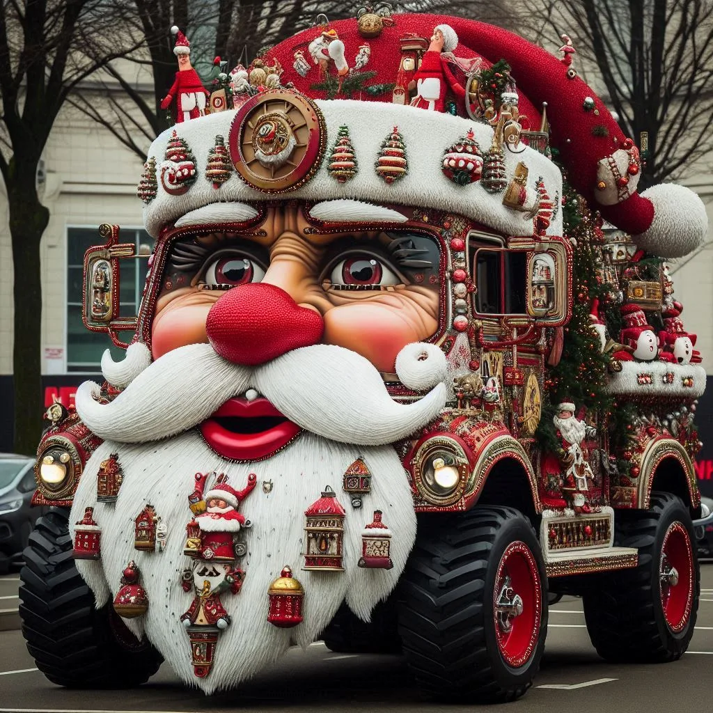 Drive Like Santa: The Festive Charm of a Santa Claus-Inspired Car