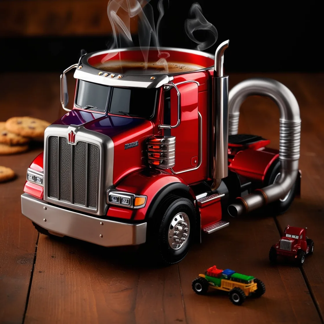 Semi-Truck Coffee Mugs: The Perfect Companion for Coffee Lovers on the Go